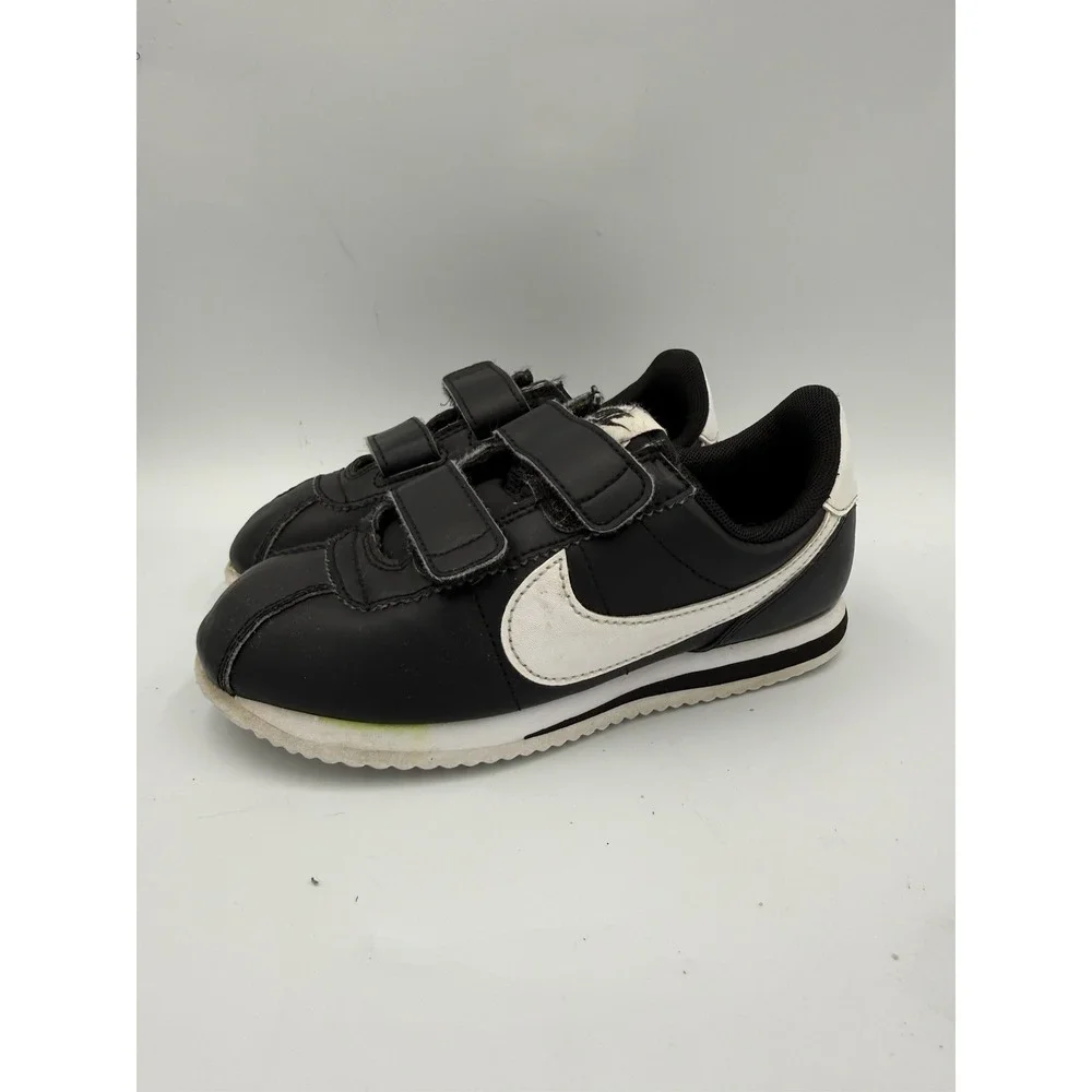 NIKE CORTEZ BASIC SL (PSV) 904767-001 BLACK/WHITE KIDS SNEAKER Sz 13C